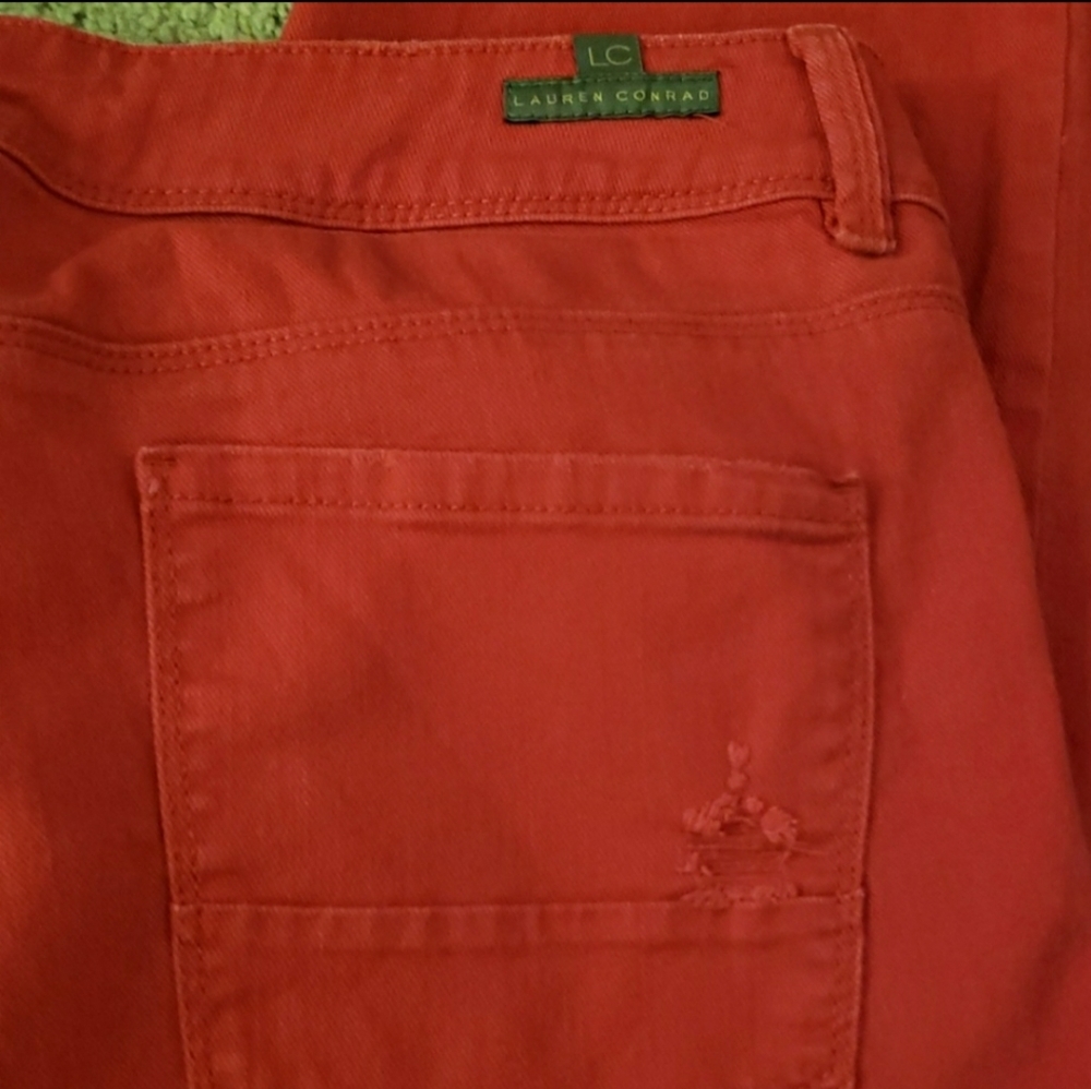 Lauren Conrad Red Skinny Jeans